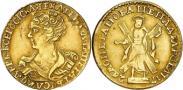 Монета 2 рубля 1727 года, , Золото