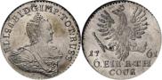 Монета 1/6 талера 1761 года, , Серебро