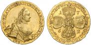 Монета 5 рублей 1765 года, , Золото
