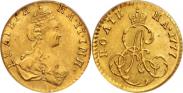Монета Полтина 1778 года, , Золото