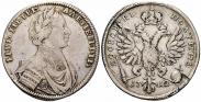 Монета Poltina 1712 года, Portrait by S. Gouin, Silver