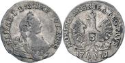 Монета 3 гроша 1761 года, , Серебро
