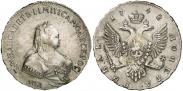 Монета 1 рубль 1758 года, , Серебро