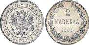 Монета 2 марки 1905 года, , Серебро