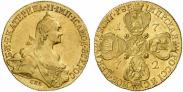 Монета 10 рублей 1777 года, , Золото