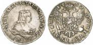Монета Poltina 1752 года, , Silver