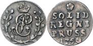 Монета Солид 1761 года, , Серебро