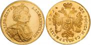 Монета 2 червонца 1714 года, , Золото