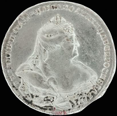 Picture 1 rouble 1738 year  "Moscow type"