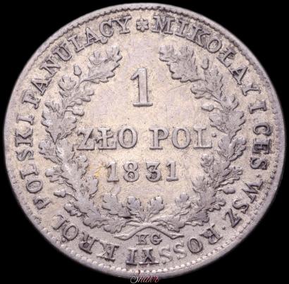 Picture 1 złoty 1831 year KG 