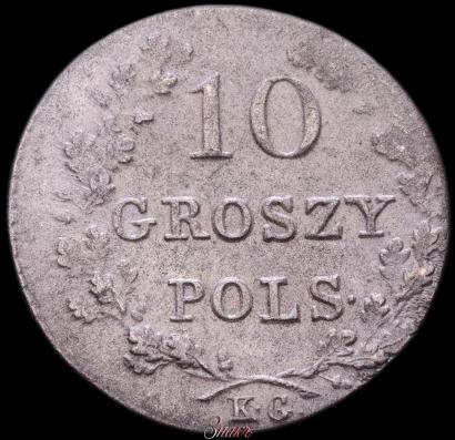 Picture 10 groszy 1831 year KG "Polish uprising"