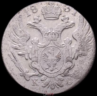 Picture 10 groszy 1831 year KG 