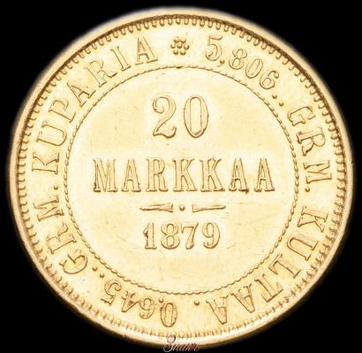 Picture 20 markkaa 1879 year S 