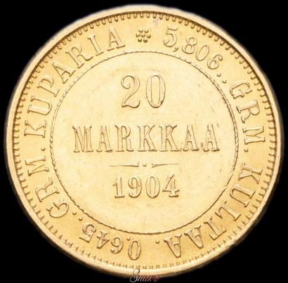 Picture 20 markkaa 1904 year L 