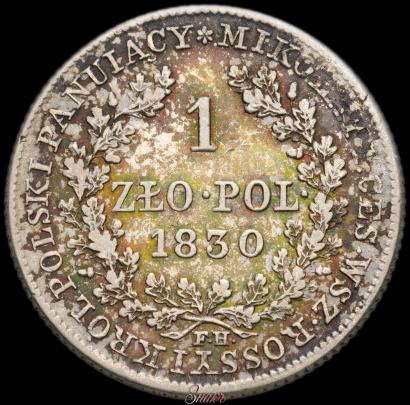 Picture 1 złoty 1830 year FH 