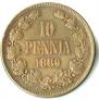 10 pennia 1889 year