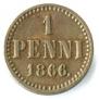 1 penni 1866 year