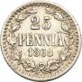 25 pennia 1868 year