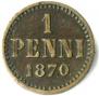 1 penni 1870 year