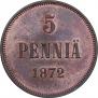 5 pennia 1872 year