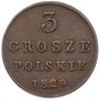 3 grosze 1829 year