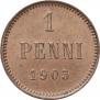 1 penni 1905 year