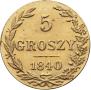 5 groszy 1840 year