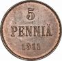 5 pennia 1911 year