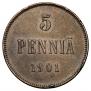 5 pennia 1901 year