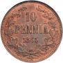 10 pennia 1865 year