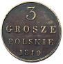 3 grosze 1819 year