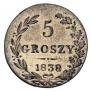 5 groszy 1838 year