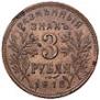 3 roubles 1918 year