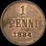 1 penni 1884 year