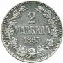 2 markkaa 1865 year