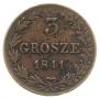 3 grosze 1841 year