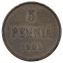 5 pennia 1901 year