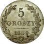 5 groszy 1839 year