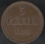 5 pennia 1870 year