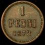 1 penni 1872 year