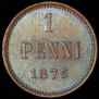 1 penni 1875 year