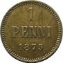 1 penni 1875 year