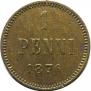 1 penni 1876 year