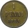 1 penni 1881 year