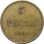 5 pennia 1905 year