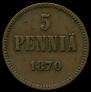 5 pennia 1870 year