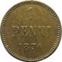 1 penni 1876 year