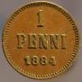 1 penni 1884 year