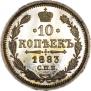 10 копеек 1883 года