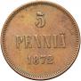 5 pennia 1872 year